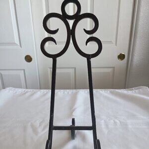 Easel, Rustic Black Iron, Possibly Elk Lighting Photo Easel